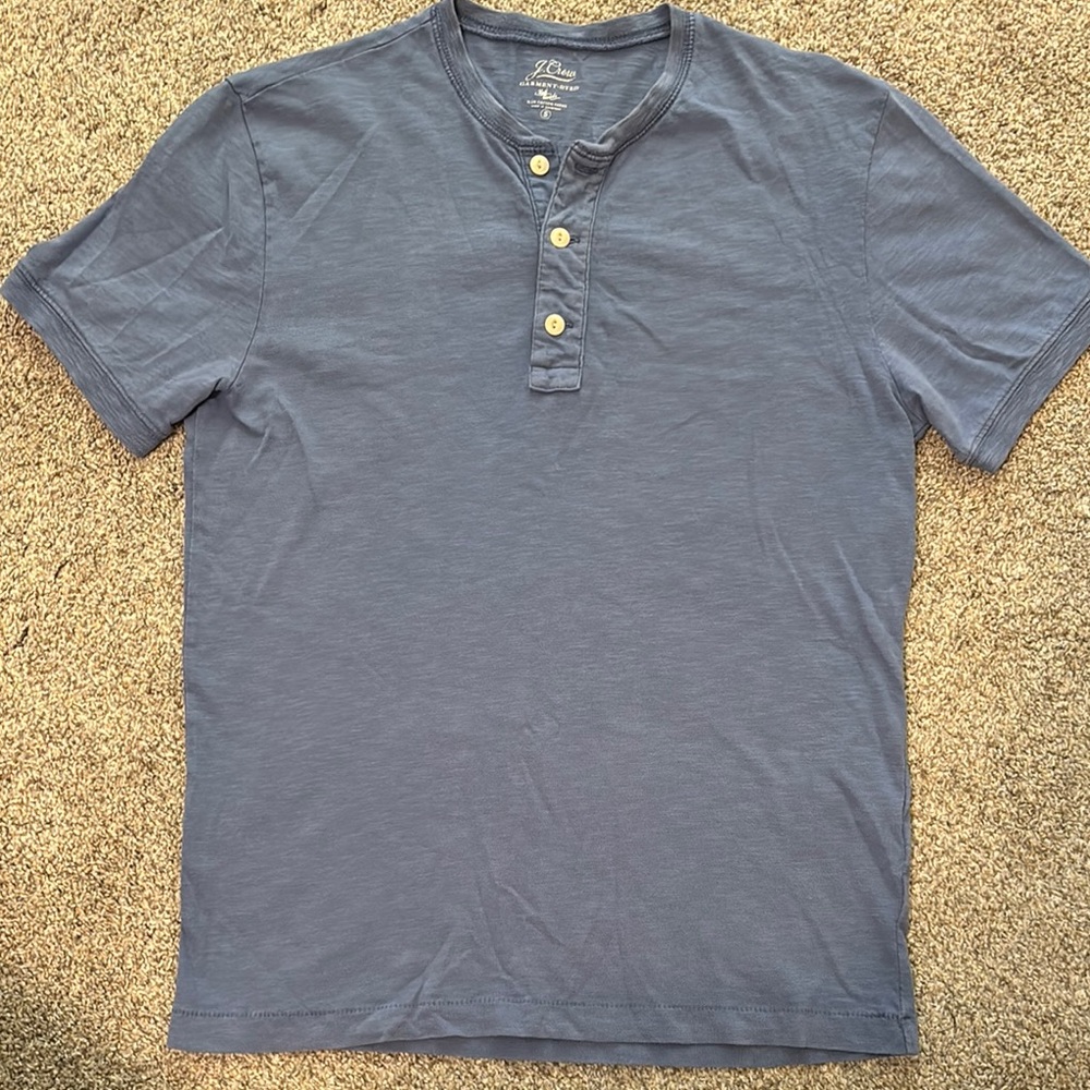 J. Crew garment died Henley shirt. Small.